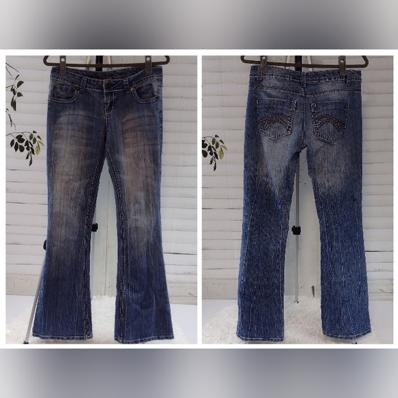 Vanilla Star Denim - Vanilla Star Distressed Bootcut, Size 9 Tall